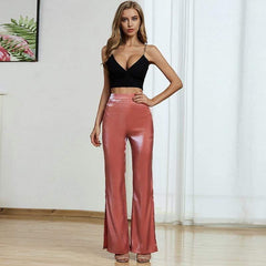 Glitter Flare Leg Pants