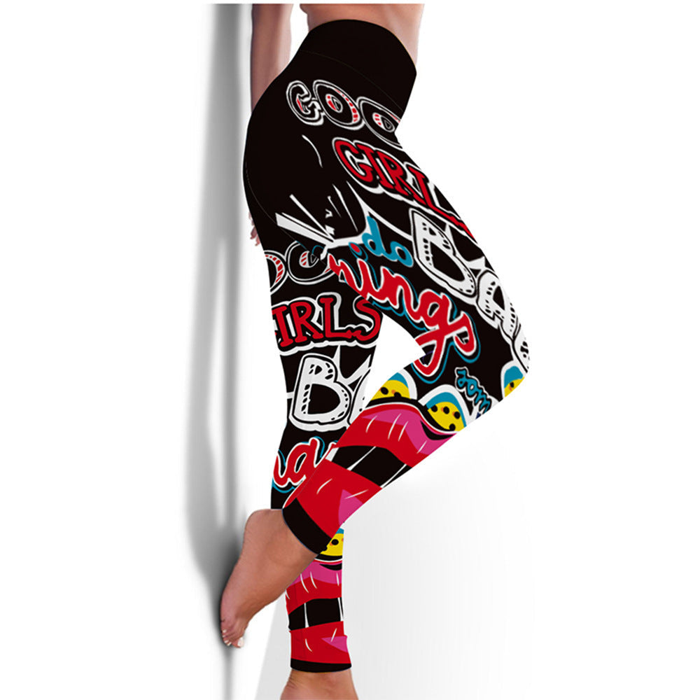 High-elastic street style leggings