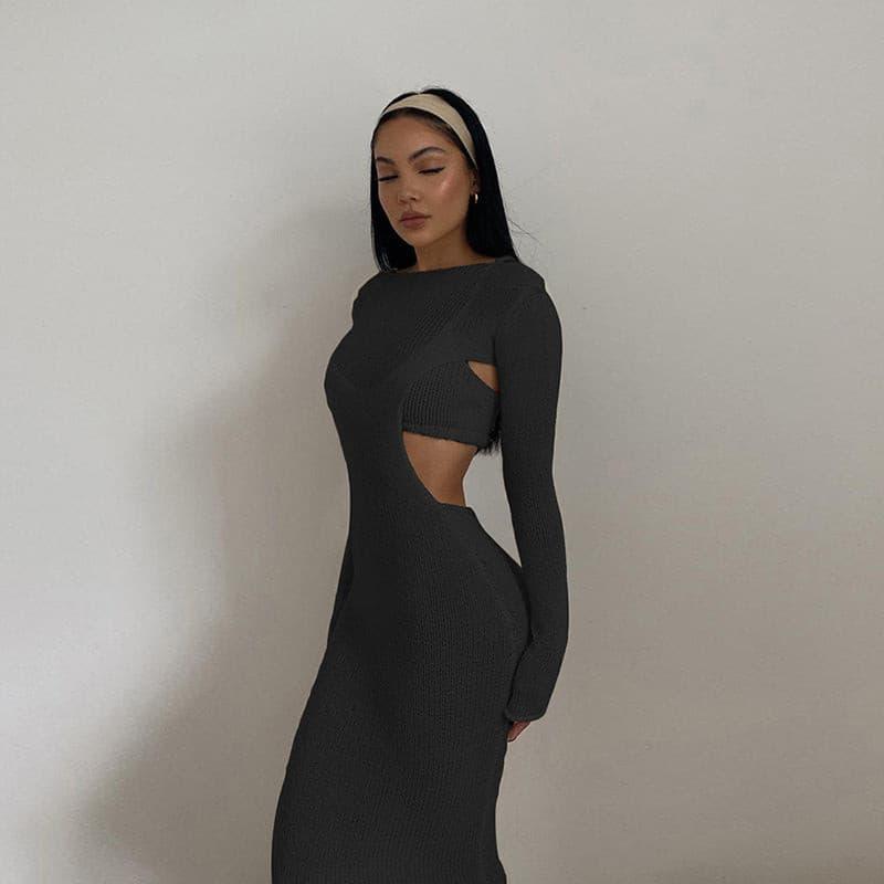 Long-sleeved two-piece dress