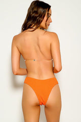 Orange Clear Cheeky 2 Pc Swimsuit Areous