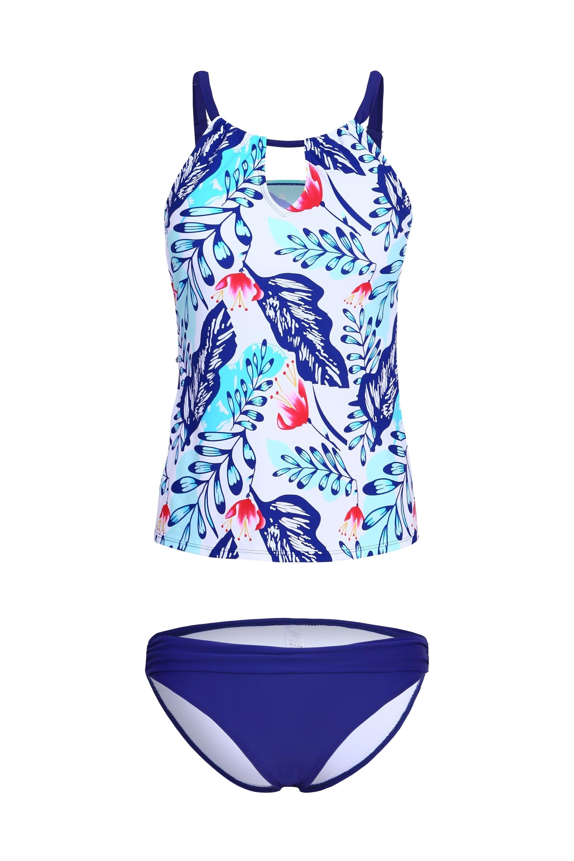 Print 2Pcs Tankini Swimsuit