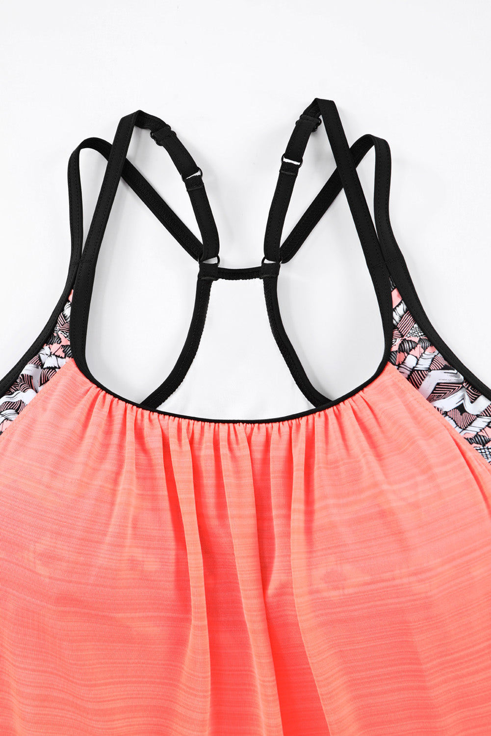 Printed Lined Tankini Swimsuit