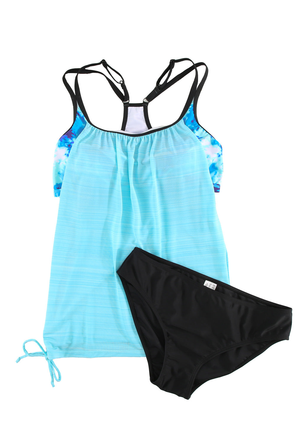 Printed Lined Tankini Swimsuit