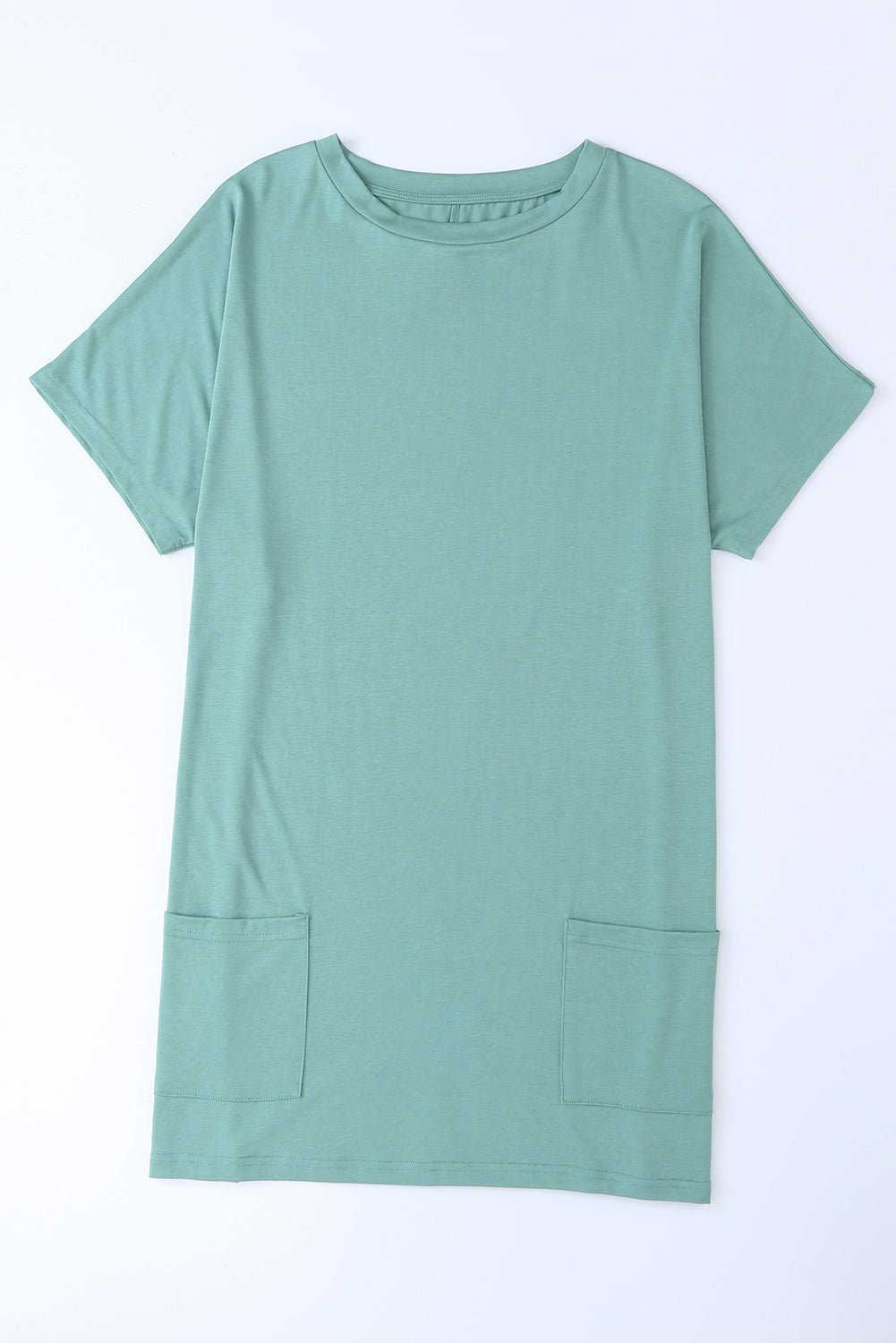 Side Pockets Short Sleeve Tunic Top