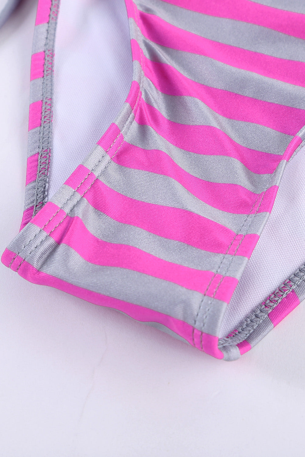 Tankini With Stripes Patchwork