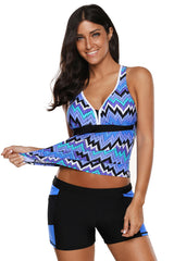 Tone Multicolor Two Pieces Tankini Set