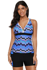 Tone Multicolor Two Pieces Tankini Set