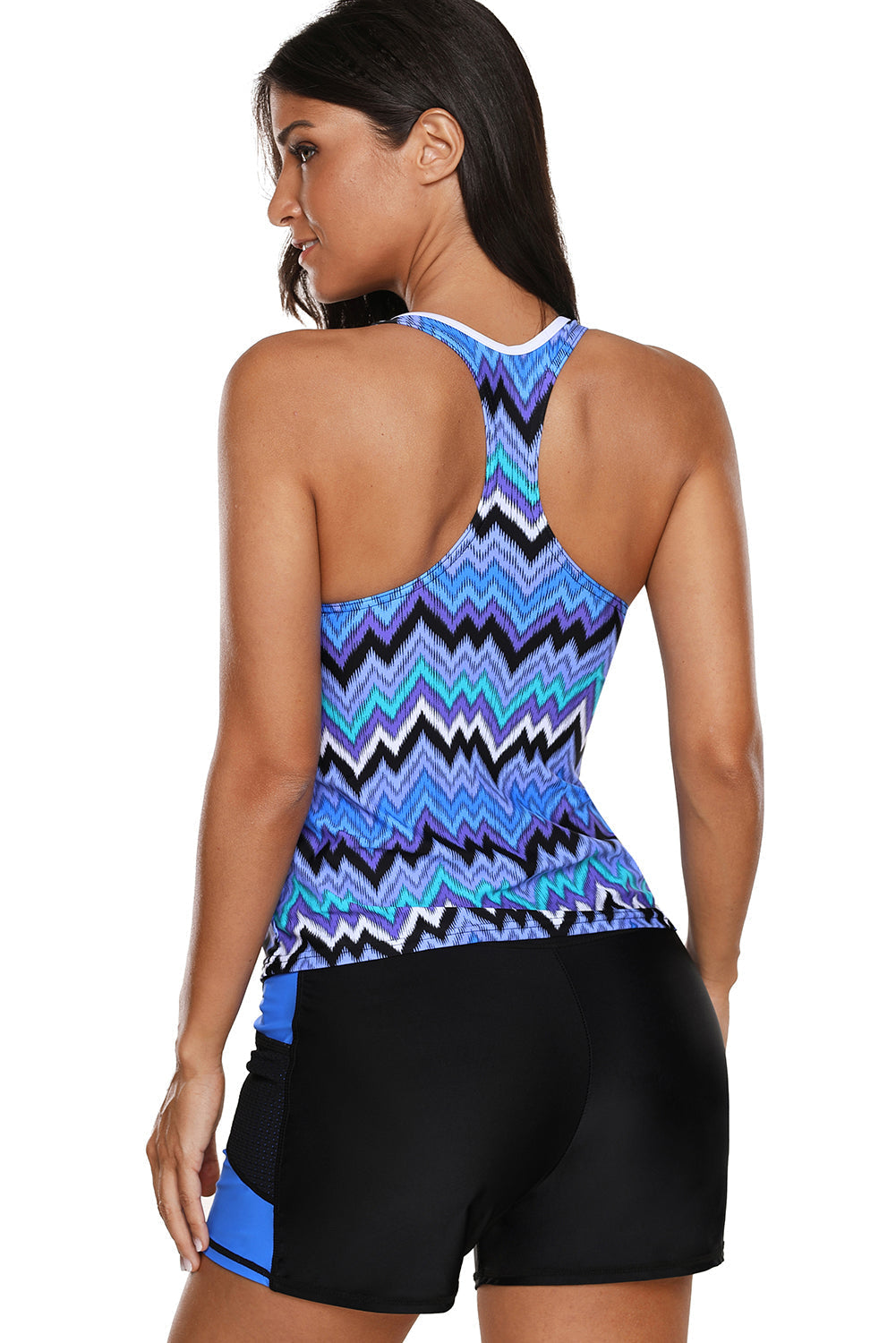 Tone Multicolor Two Pieces Tankini Set