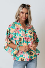 Vacay Floral Print Kimono