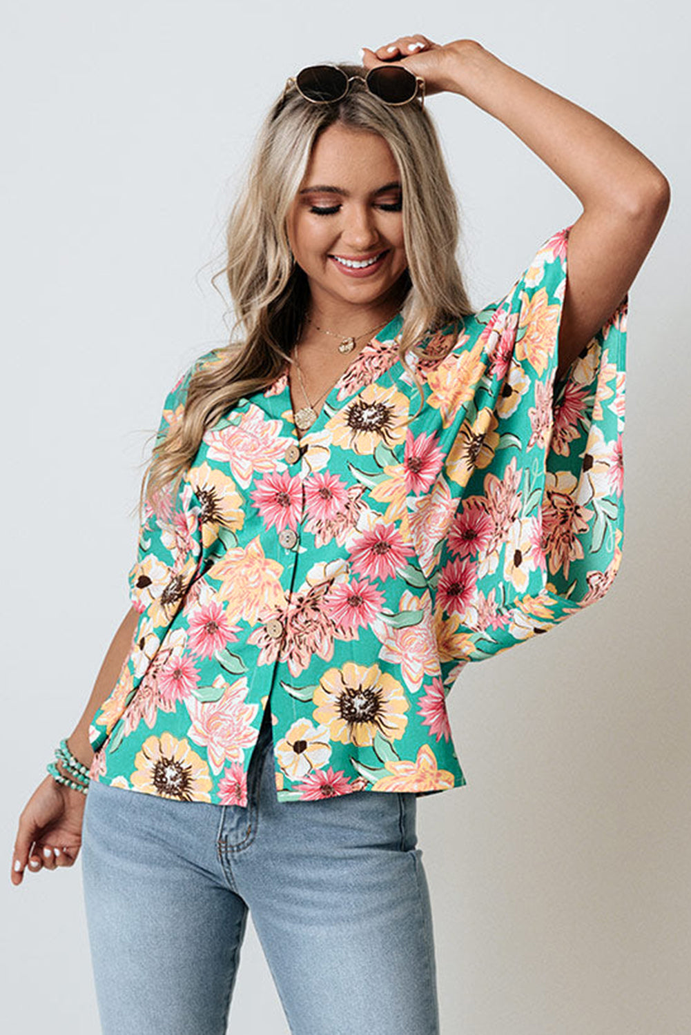 Vacay Floral Print Kimono