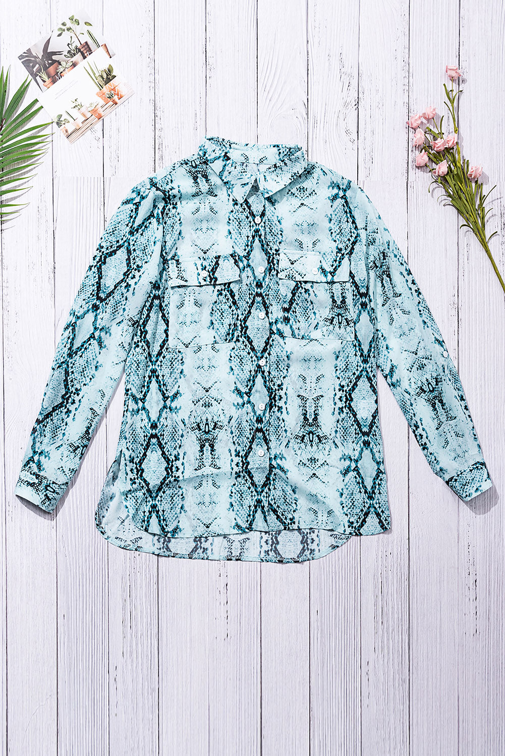 Wild Print Shirt With Pockets