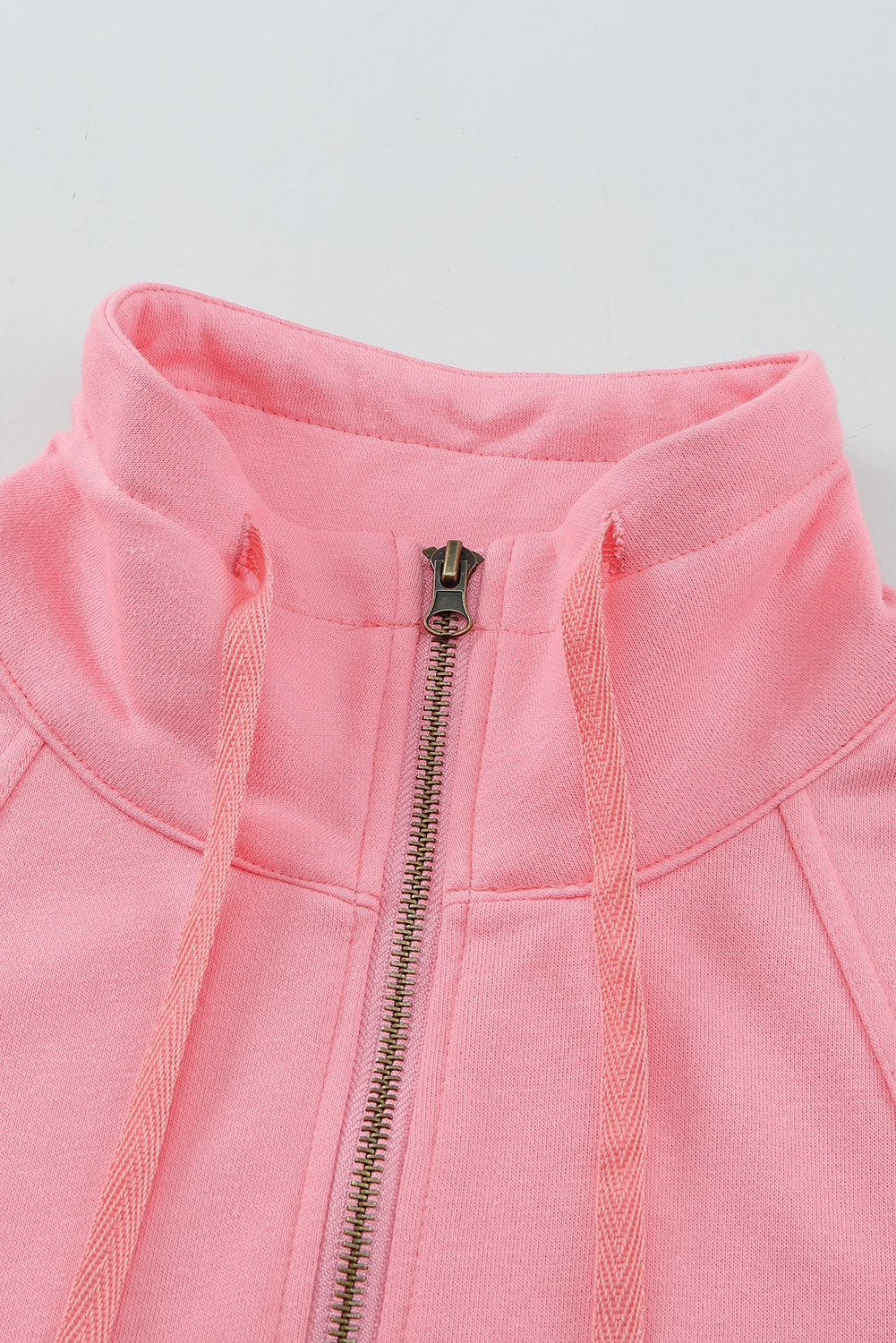 Zipped Colorblock Sweatshirt With Pockets