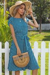 Elegant Polka Dot Boho Dress