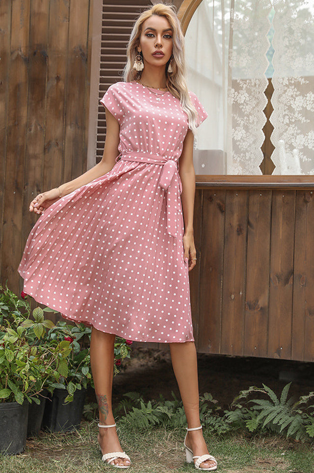 Elegant Polka Dot Boho Dress