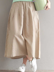 Puppy Love Cotton linen wide-leg Trousers