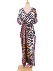 Never Look Back Rayon Loose Kaftan Dress