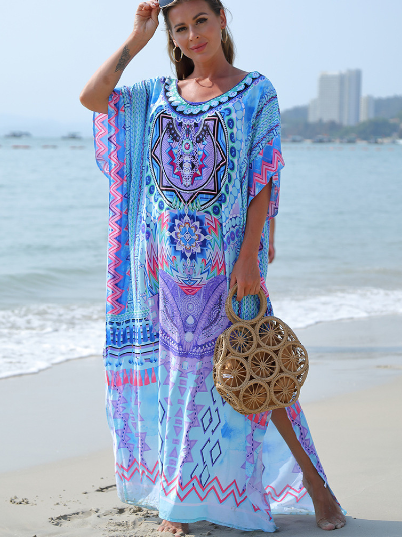 Never Look Back Round Neck Beautiful Kaftan Dress