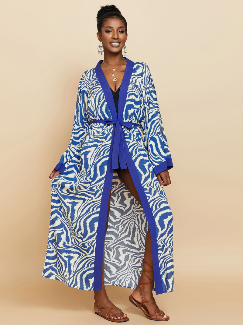 Music Of Love Rayon Long Kimono Jacket