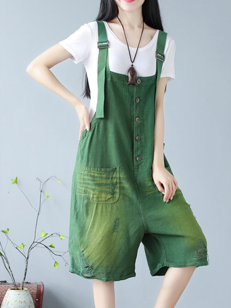 True Feelings of Colors Cotton Romper Overall Dungarees