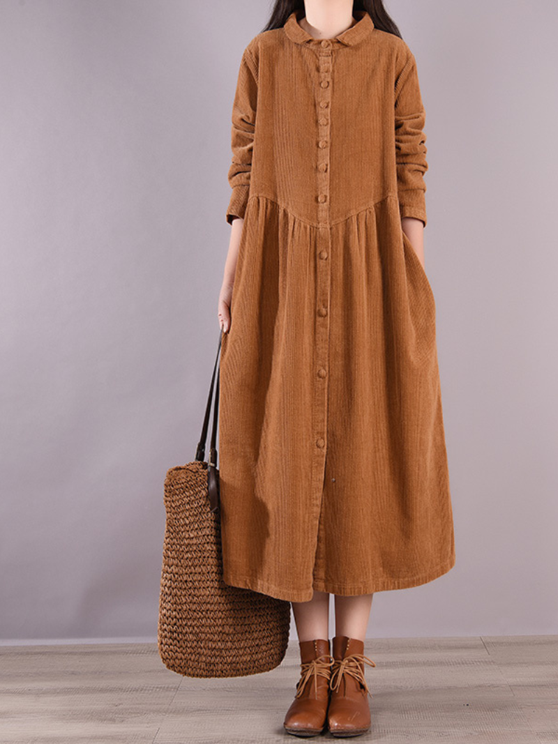 Casual Loose Midi Dress, Formal Button Midi Dress, Little Women Dresses, Midi Dresses