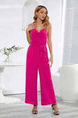 Sleeveless Tie-Waist Jumpsuit