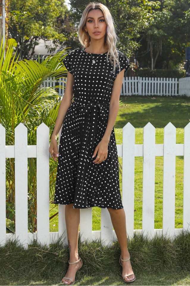 Elegant Polka Dot Boho Dress