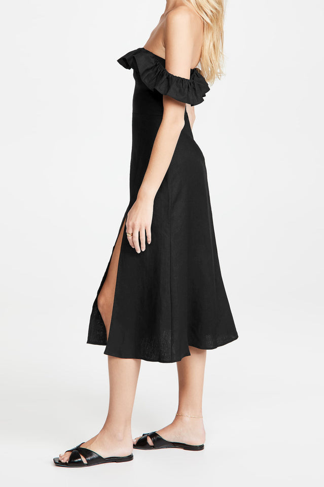 Kacie Ruffles Midi Dress