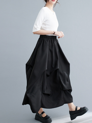 A Beautiful Soul Plain High Waist Long Skirt