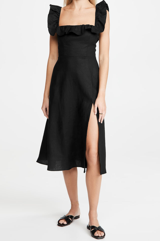 Kacie Ruffles Midi Dress