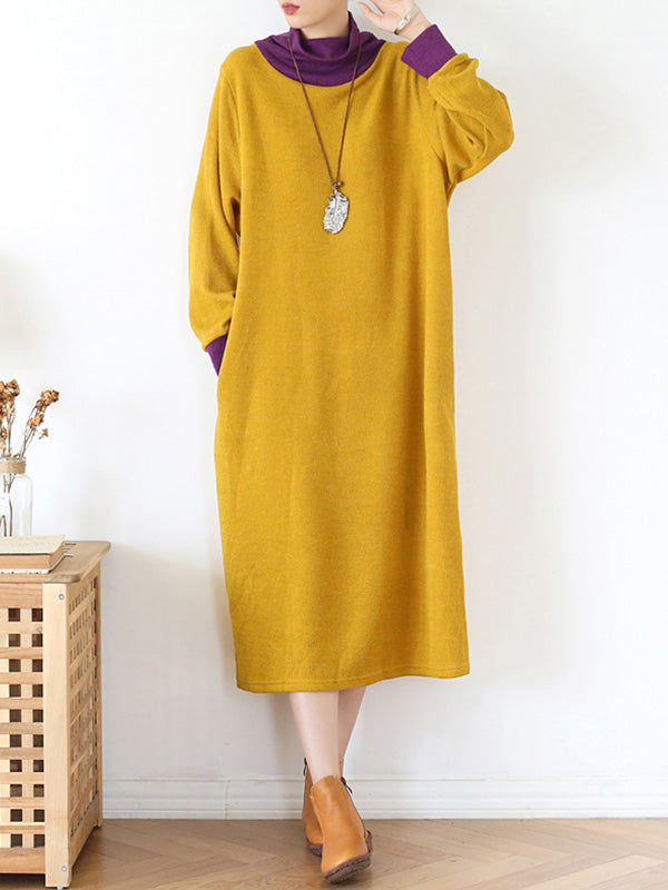 My Softer Side  High-Neck Midi Dress