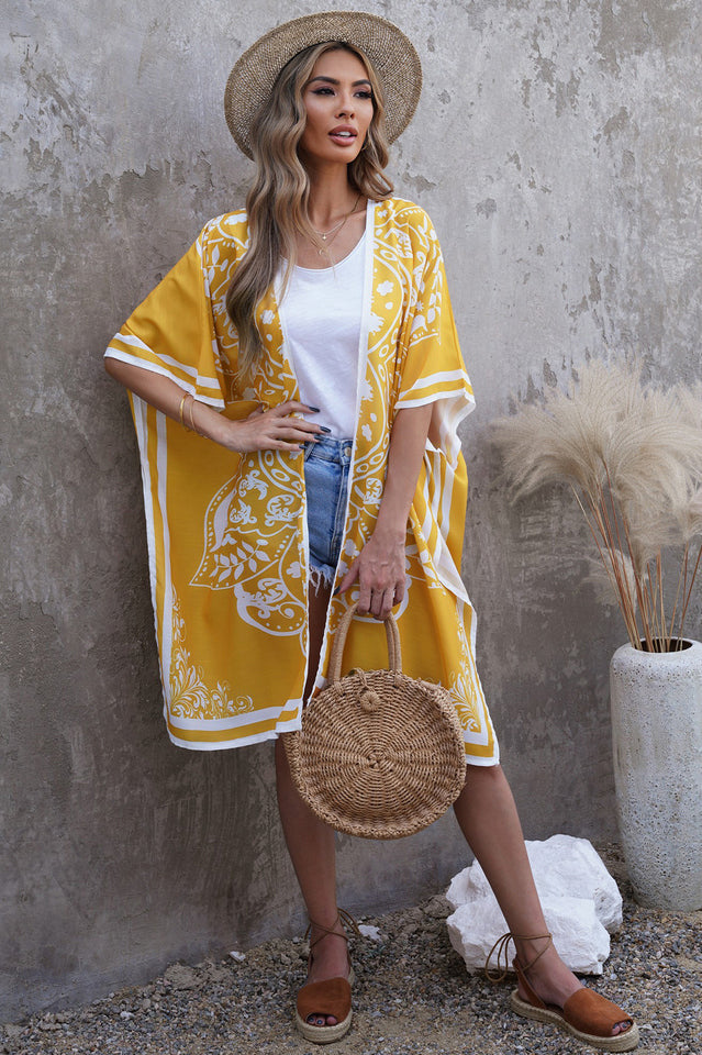 Boho Floral Kimono