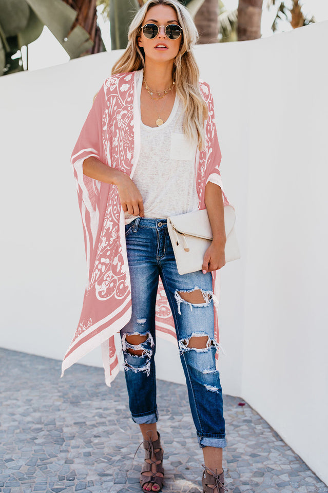 Boho Floral Kimono