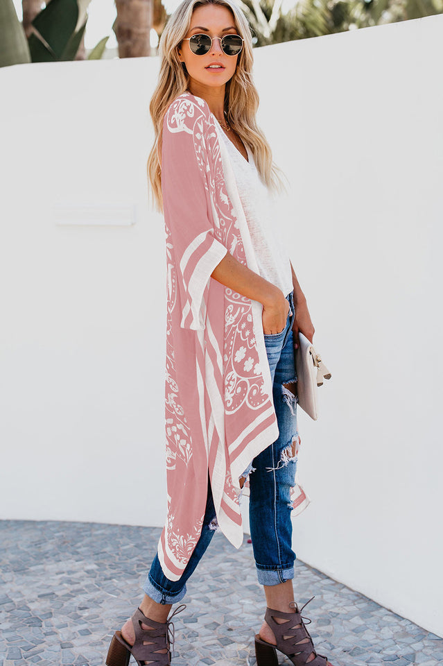 Boho Floral Kimono