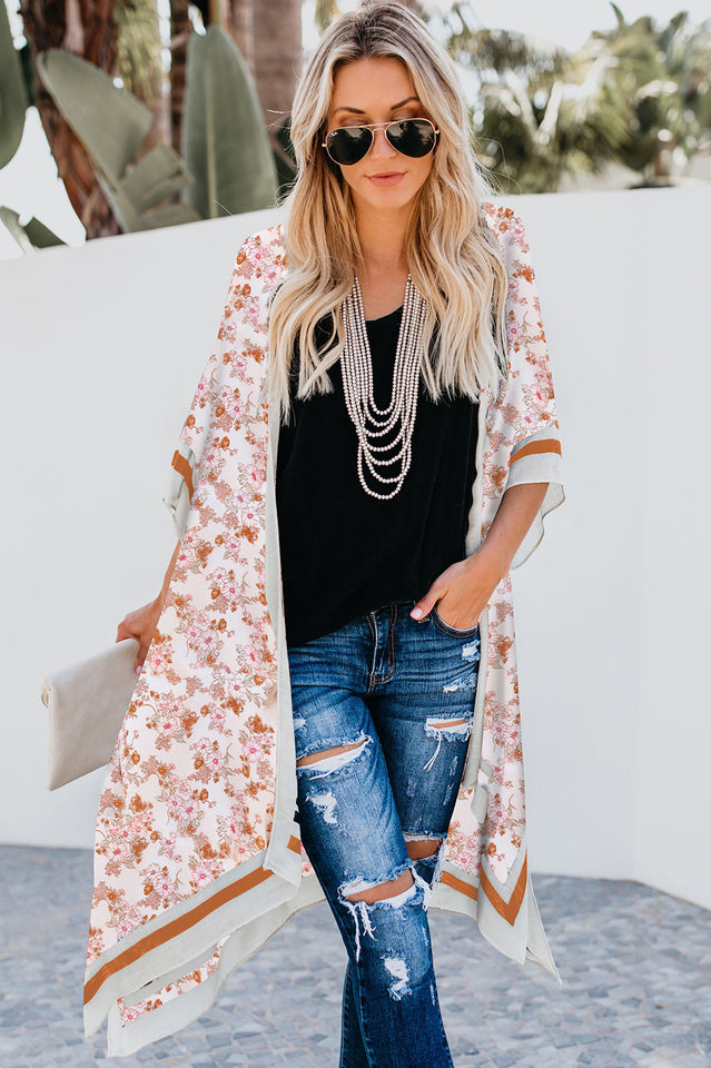 Boho Floral Kimono