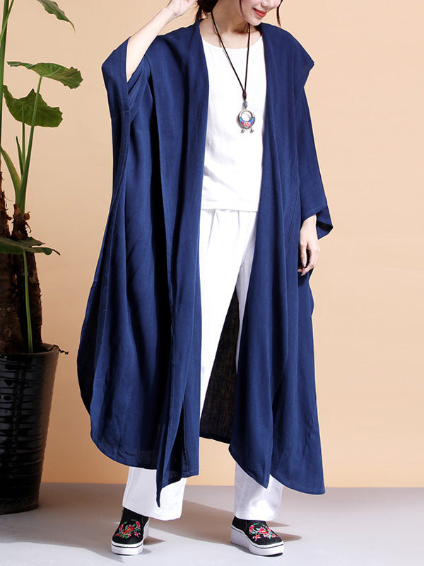 Batwing-sleeves Loose Cape Coat