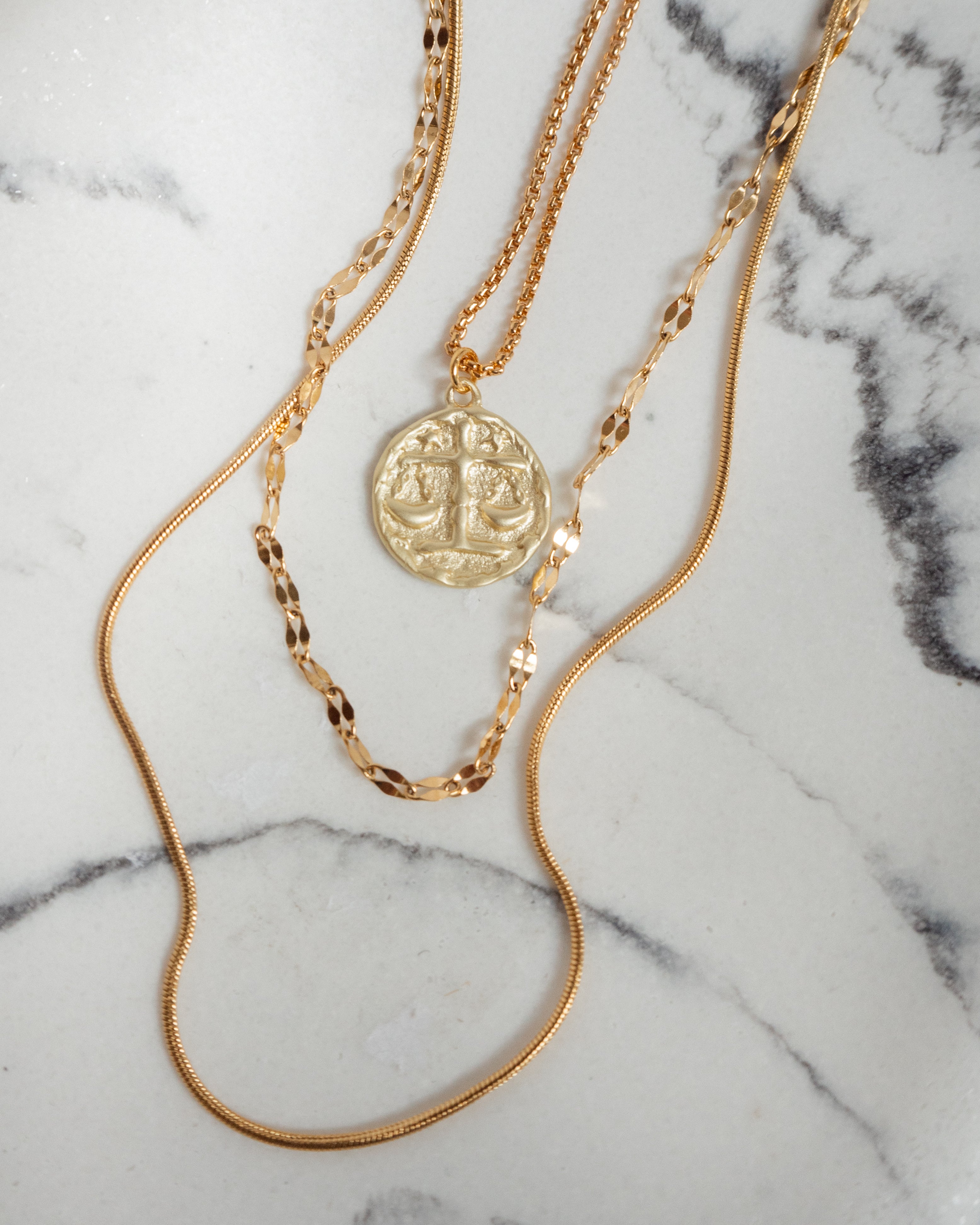 Zodiac Disc Necklace