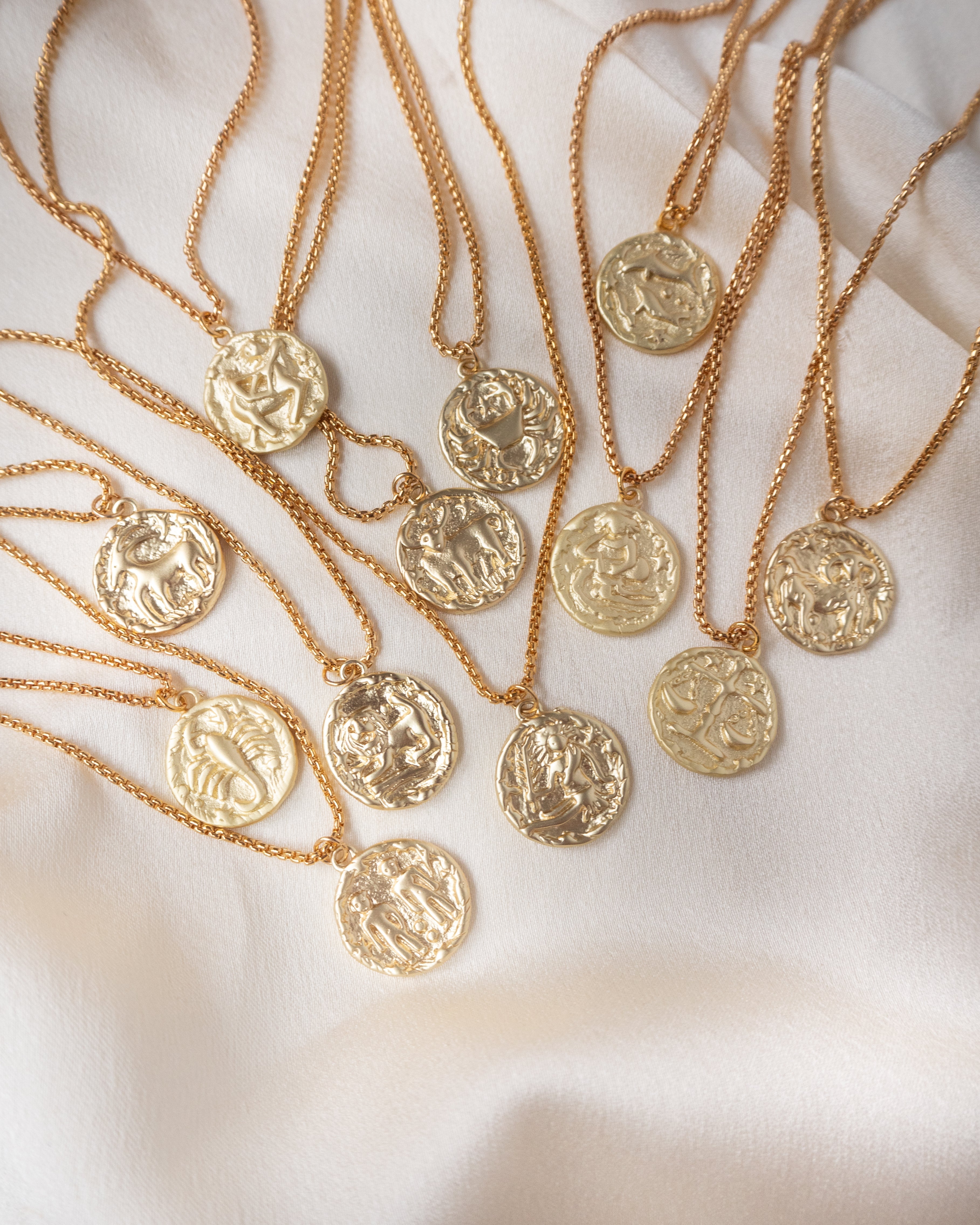 Zodiac Disc Necklace