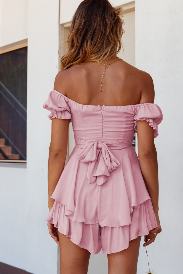 Boho Off Shoulder Romper