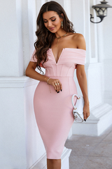 Gudrun Off Shoulder Midi Dress