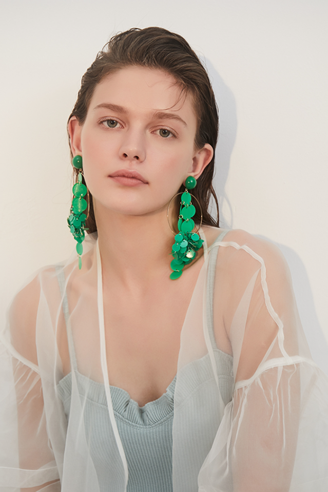 Sequin Tassel Earrings