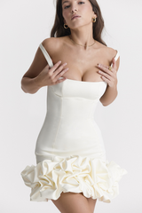 Lilou Ivory Ruffle Dress