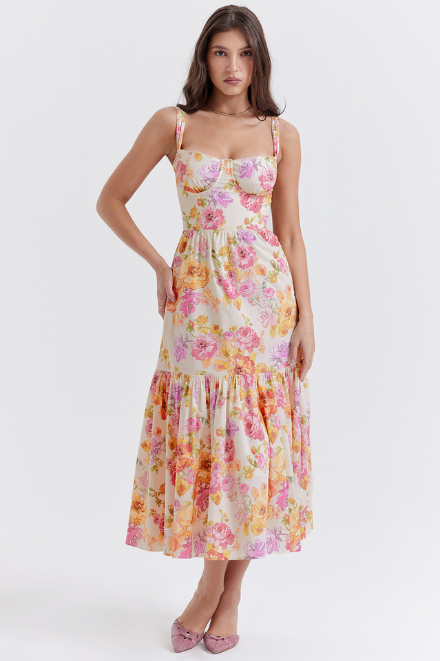 Elia Floral Midi Sundress