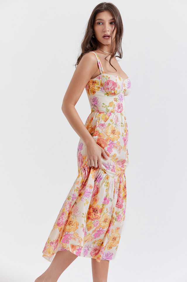 Elia Floral Midi Sundress