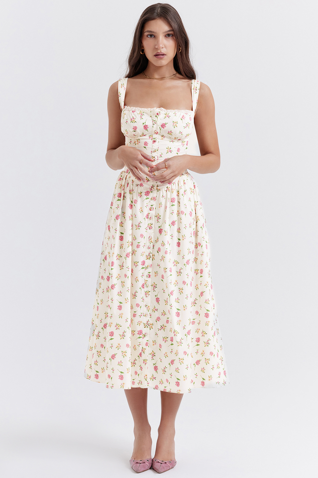 Tatiana Rose Print Midi Sundress