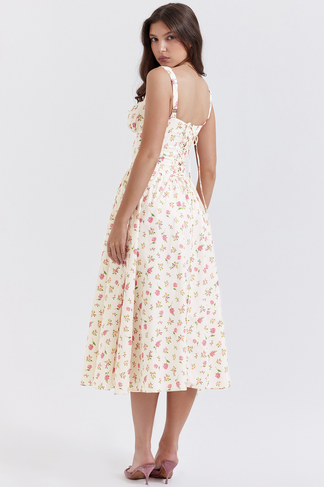 Tatiana Rose Print Midi Sundress