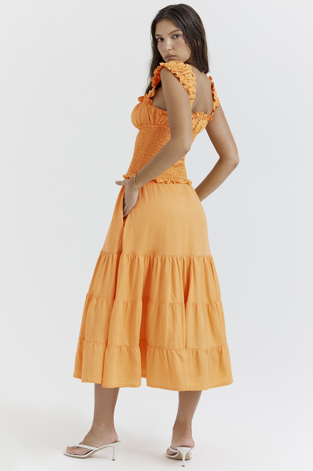 Phaedra Orange Sundress