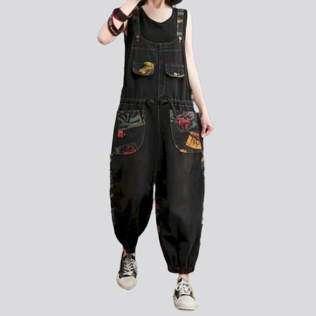 Y2k baggy women's jeans jumpsuit