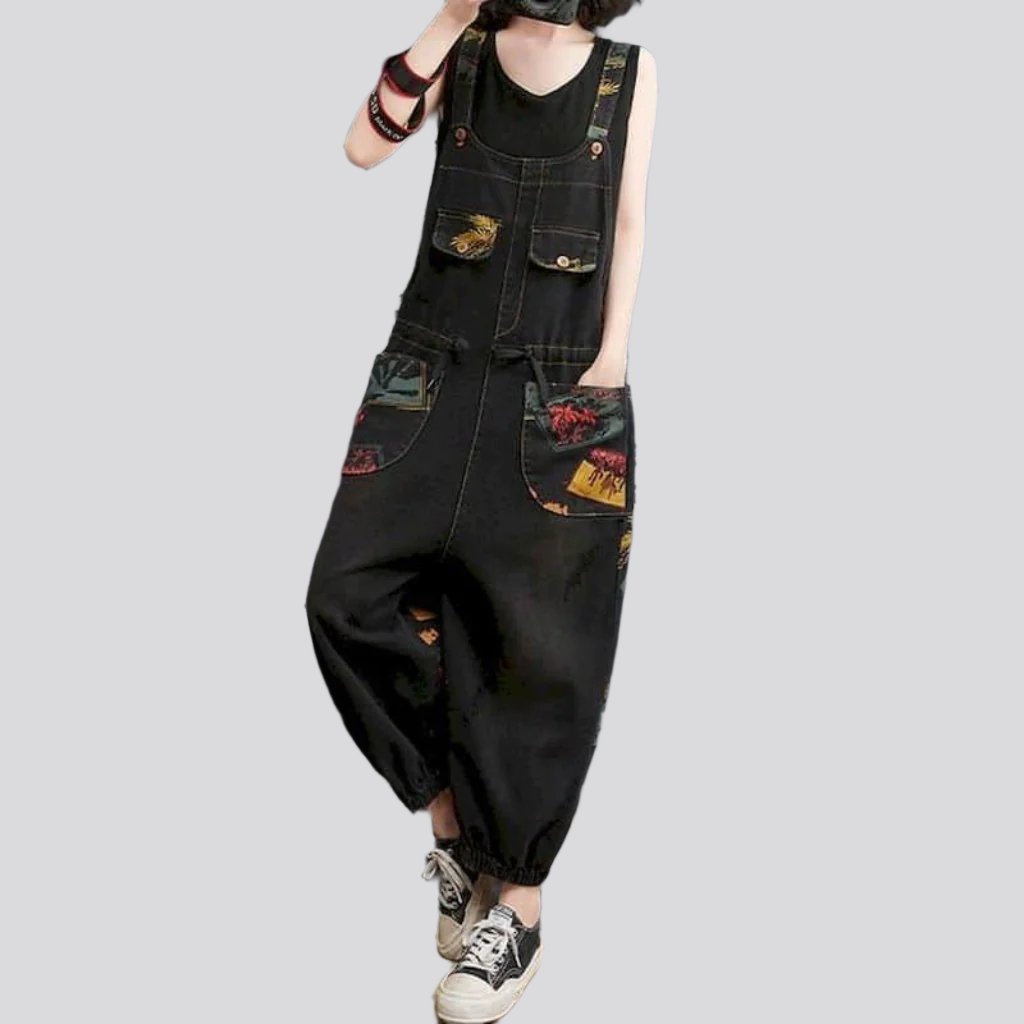 Y2k baggy women's jeans jumpsuit