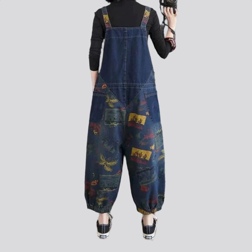 Y2k baggy women's jeans jumpsuit